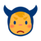 Angry Face With Horns emoji on Emojidex